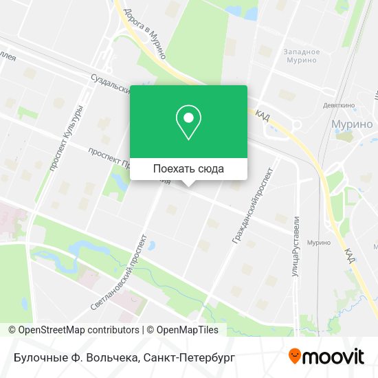 Карта Булочные Ф. Вольчека