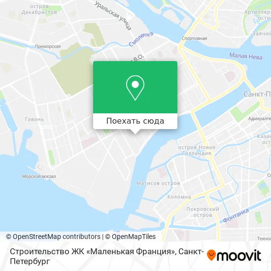 Карта Строительство ЖК «Маленькая Франция»