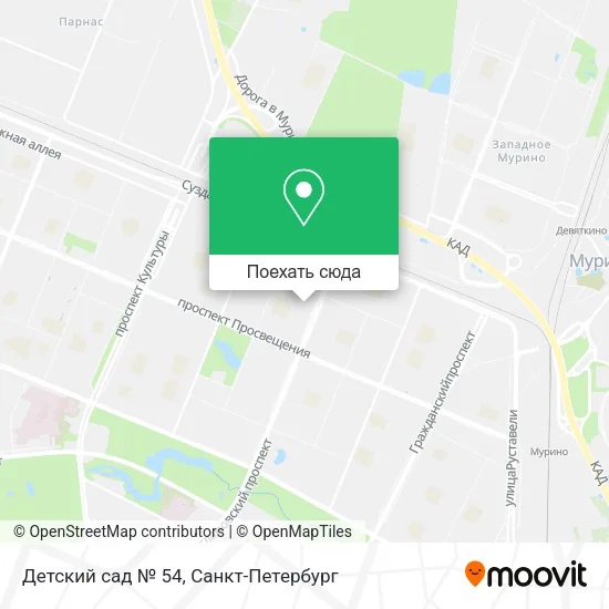 Карта Детский сад № 54