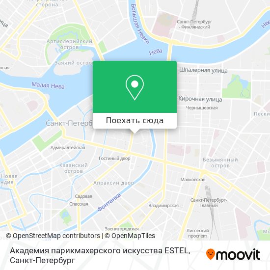 Карта Академия парикмахерского искусства ESTEL