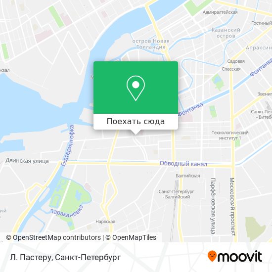 Карта Л. Пастеру