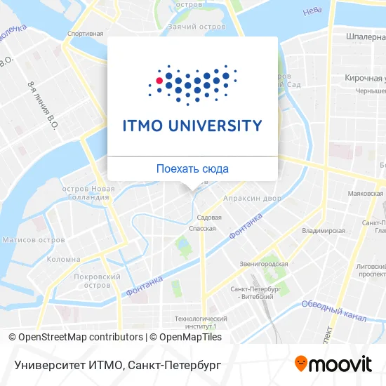 Карта Университет ИТМО