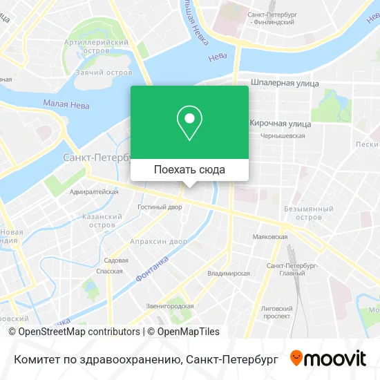 Карта Комитет по здравоохранению