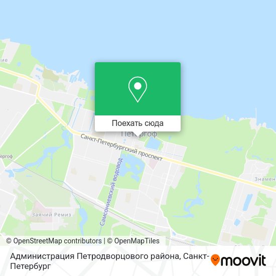Карта Администрация Петродворцового района