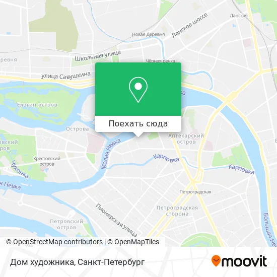 Карта Дом художника