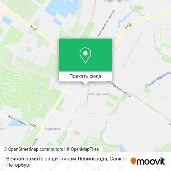 Карта Вечная память защитникам Ленинграда