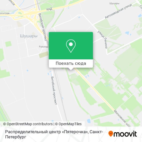 Карта Распределительный центр «Пятерочка»