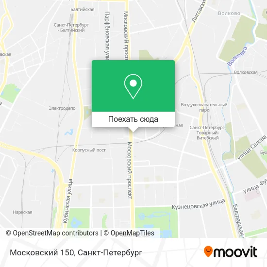 Карта Московский 150