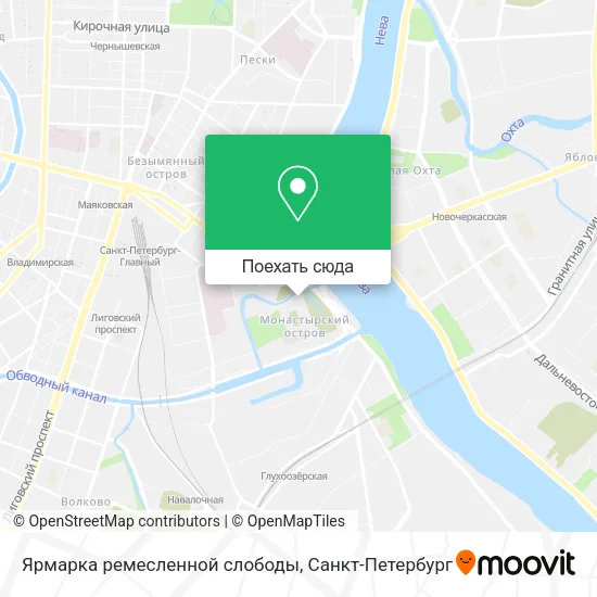 Карта Ярмарка ремесленной слободы