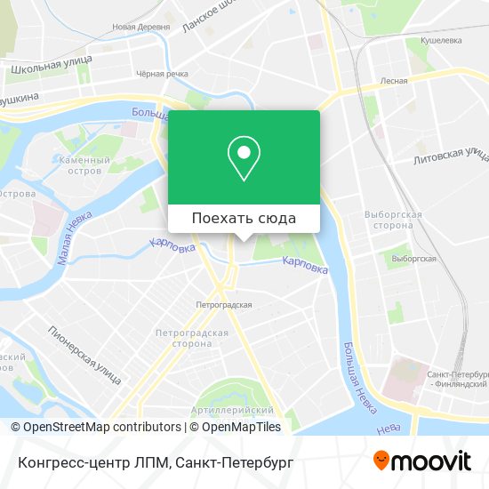Карта Конгресс-центр ЛПМ
