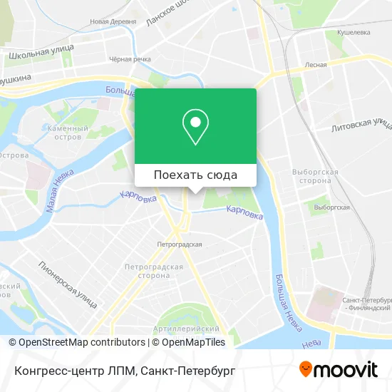 Карта Конгресс-центр ЛПМ