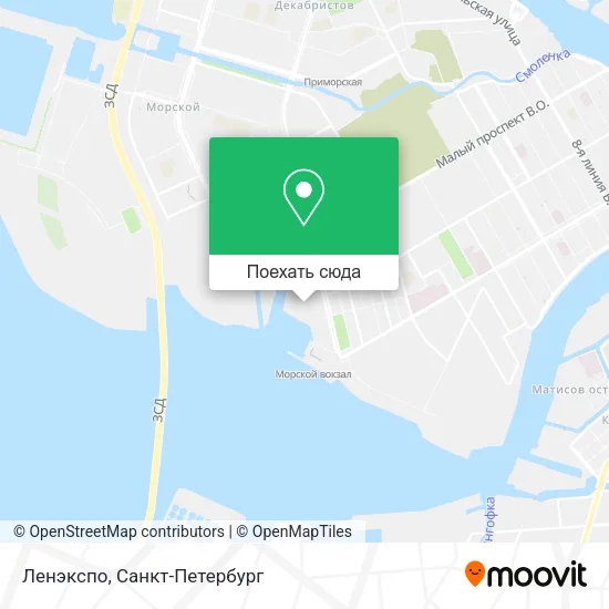 Карта Ленэкспо