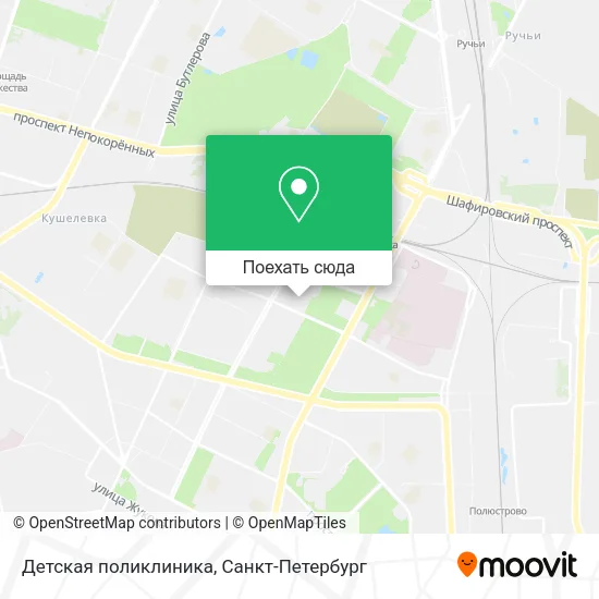 Карта Детская поликлиника