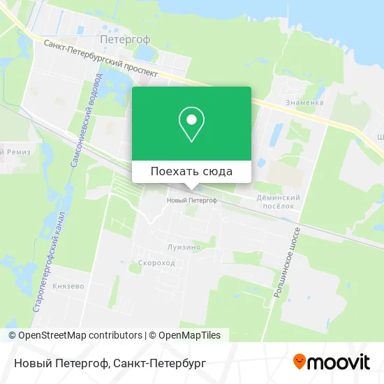 Карта Новый Петергоф