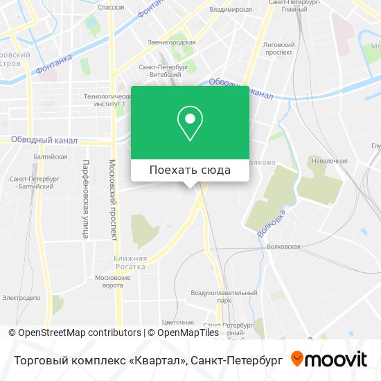 Карта санкт петербурга витебский проспект