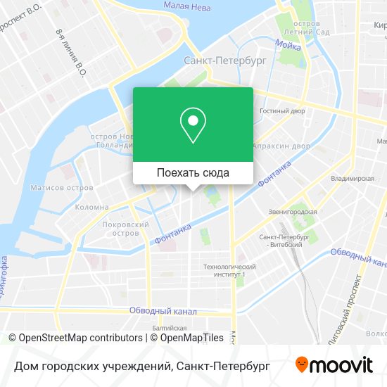 Карта Дом городских учреждений