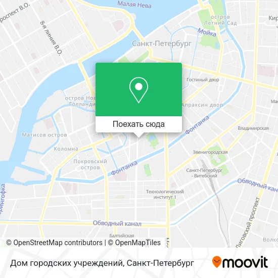 Карта Дом городских учреждений