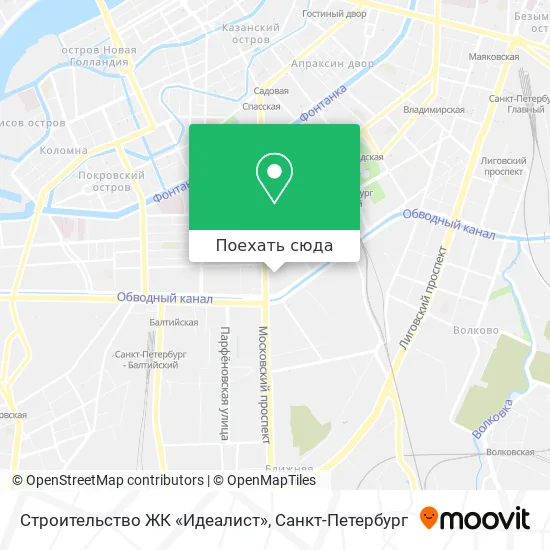 Карта Строительство ЖК «Идеалист»