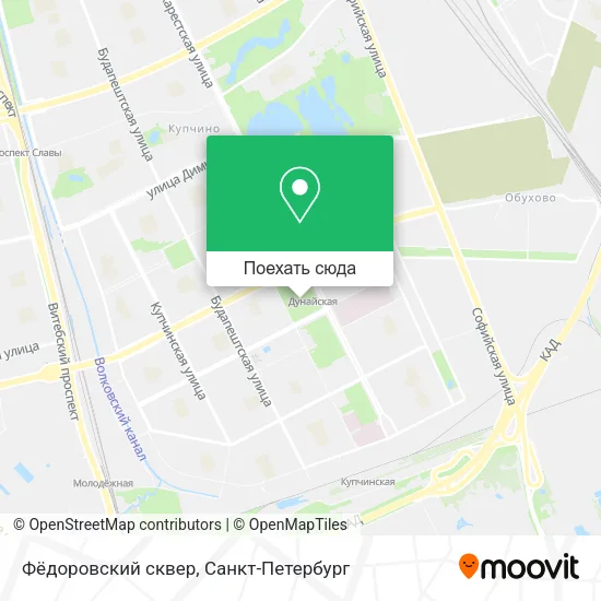 Карта Фёдоровский сквер
