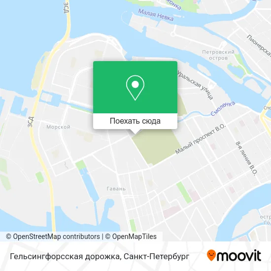 Карта Гельсингфорсская дорожка