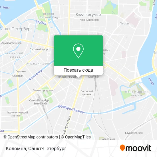 Карта Коломна