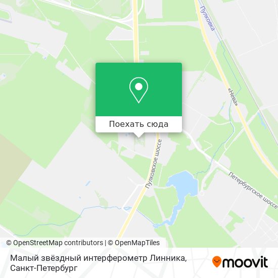 Карта Малый звёздный интерферометр Линника