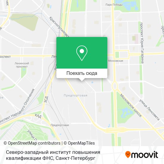 Карта Северо-западный институт повышения квалификации ФНС