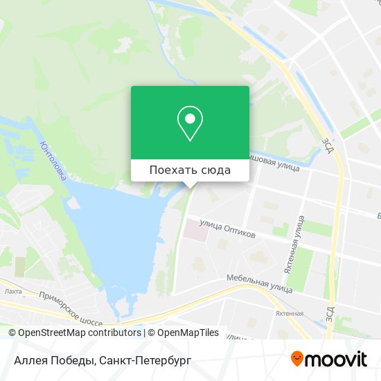 Карта Аллея Победы