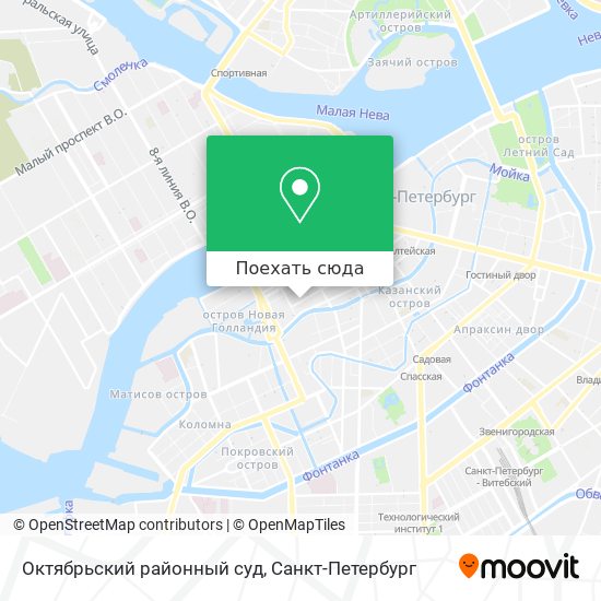 Карта Октябрьский районный суд