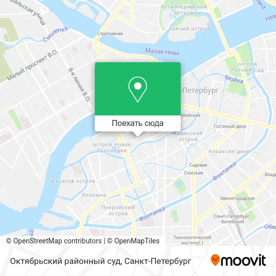 Карта Октябрьский районный суд