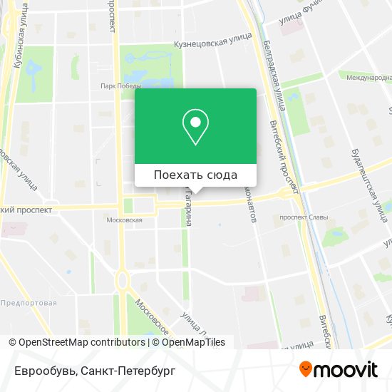 Карта Еврообувь