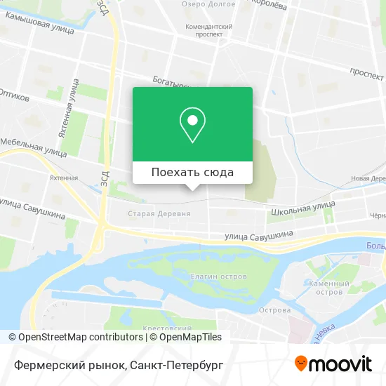 Карта Фермерский рынок