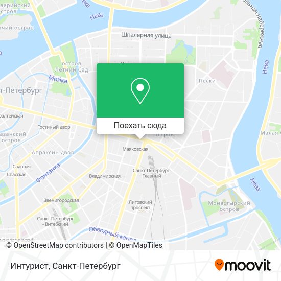 Карта Интурист