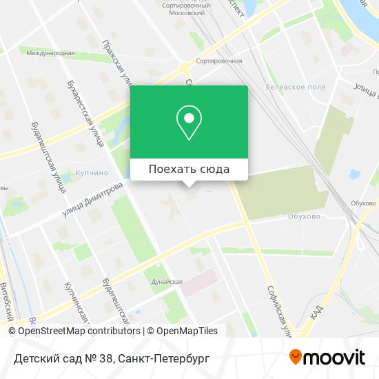Карта Детский сад № 38