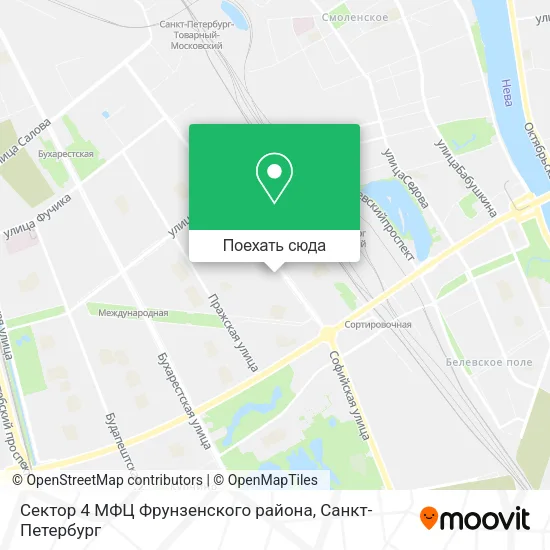 Карта Сектор 4 МФЦ Фрунзенского района