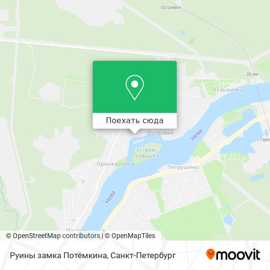 Карта Руины замка Потёмкина