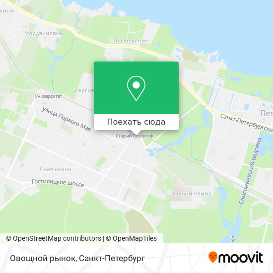 Карта Овощной рынок