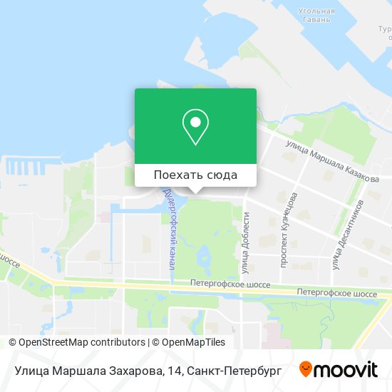 Карта Улица Маршала Захарова, 14