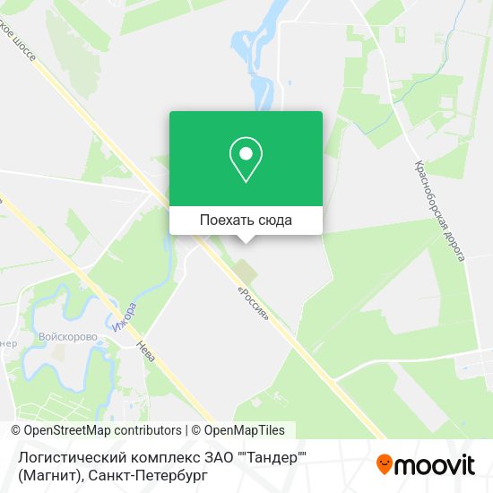 Карта Логистический комплекс ЗАО ""Тандер"" (Магнит)