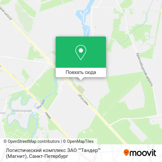 Карта Логистический комплекс ЗАО ""Тандер"" (Магнит)