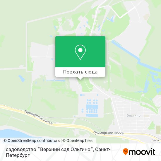 Карта садоводство ""Верхний сад Ольгино""