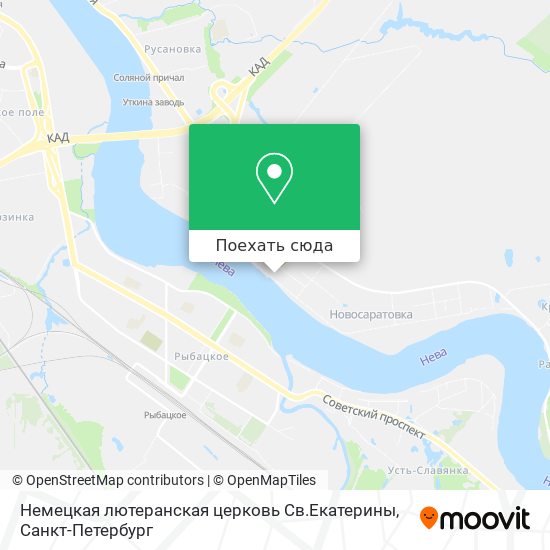 Карта Немецкая лютеранская церковь Св.Екатерины
