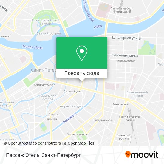 Карта Пассаж Отель