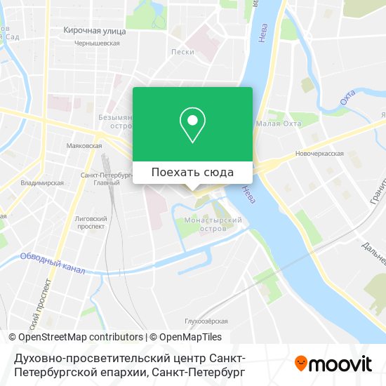 Карта Духовно-просветительский центр Санкт-Петербургской епархии
