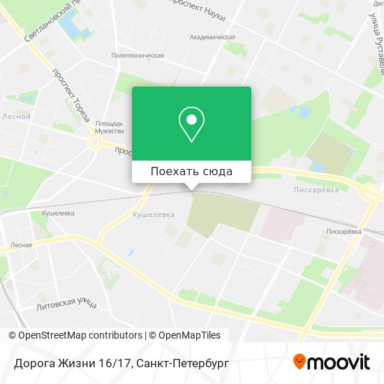 Карта Дорога Жизни 16/17