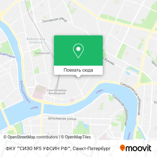 Карта ФКУ ""СИЗО №5 УФСИН РФ""