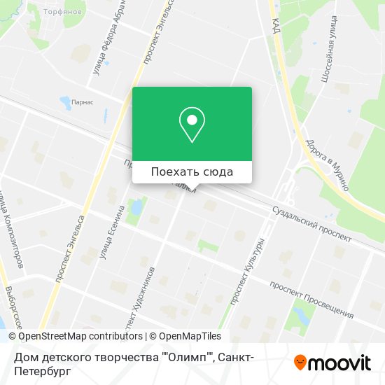 Карта Дом детского творчества ""Олимп""
