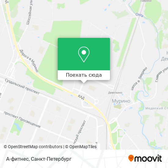 Карта А-фитнес