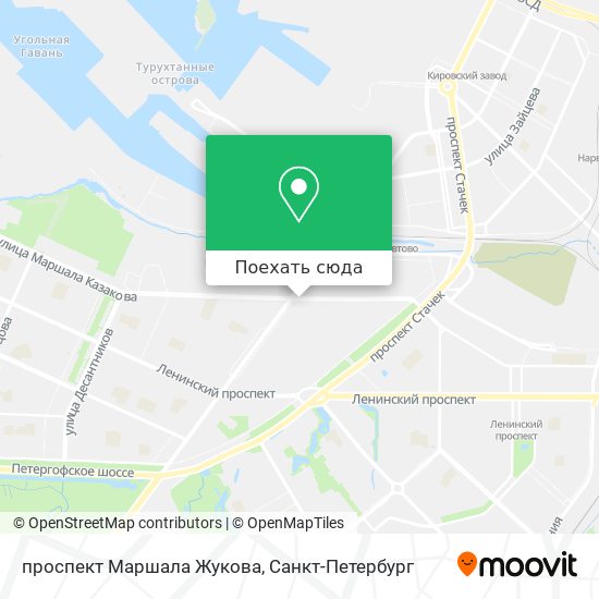 Карта проспект Маршала Жукова