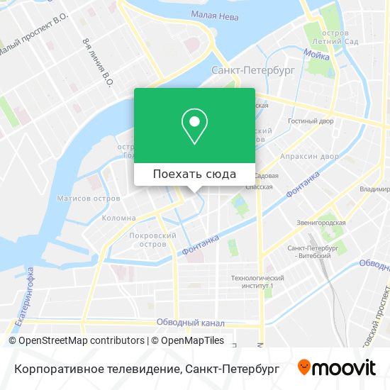 Карта Корпоративное телевидение